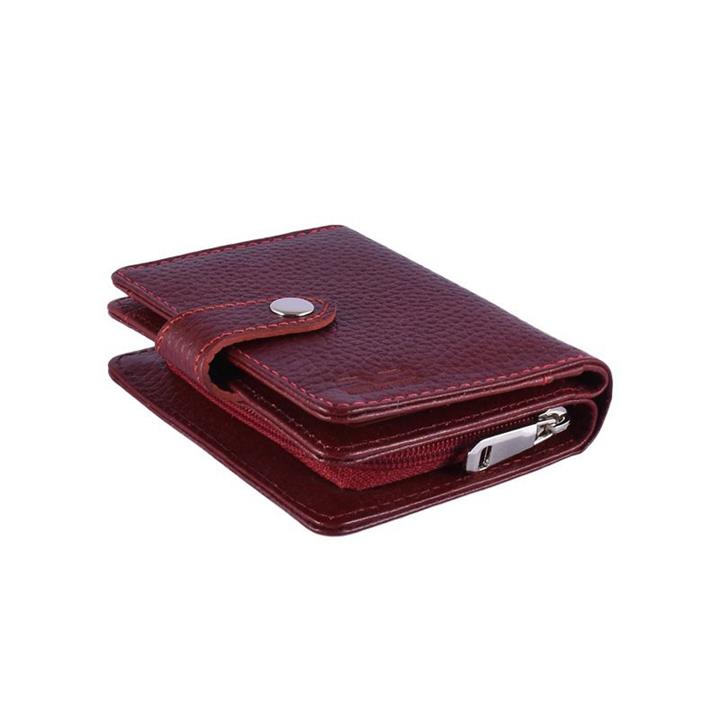 کیف پول زنانه چرم طبیعی آروین چرم کد AR-252